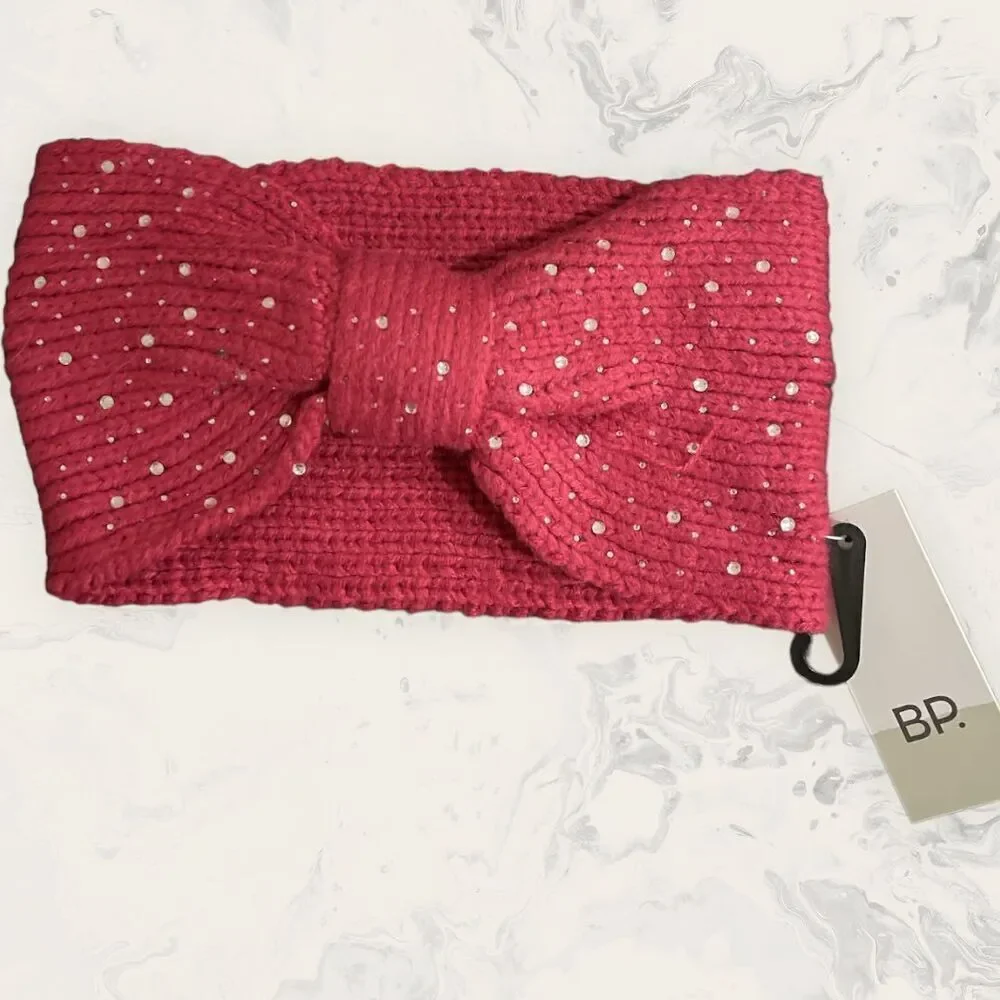 NWT BP.Set of two  Stone Embellished Headband - Tan and Burgundy - one size - Picture 3 of 4